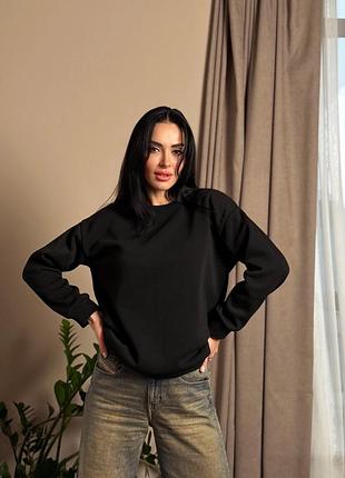Жіночий однотонний теплий світшот