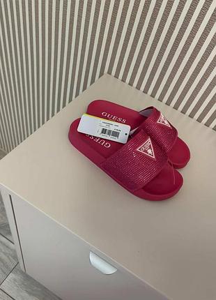 Шльопанці жіночі guess рожеві