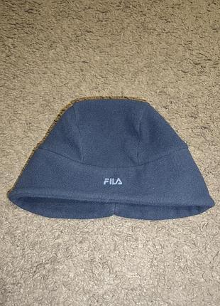 Флисовая шапка fila (размер m, темно-синяя / флис)