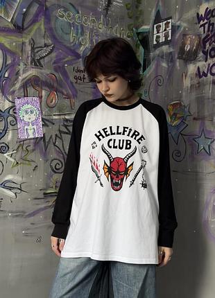 Лонгслів stranger things, hellfire club