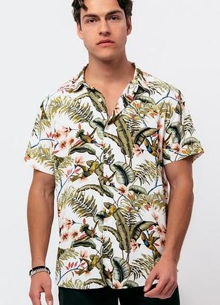 Віскозна гавайська сорочка h&m теніска