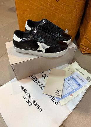 Golden goose super-star black white 2