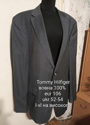 Tommy hilfiger шерстяной 100% состояние нового пиджак-блейзер eur 106;69 52-54; l-xl на высоком
