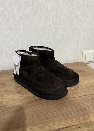 Черевики zara коричневі 35 розмір