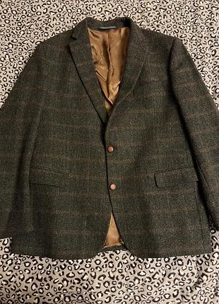 Чоловічий піджак harris tweed у клітинку