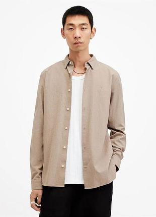 Сорочка allsaints lovell long sleeve ramskull shirt
