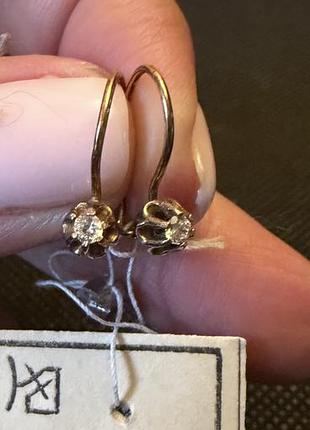 Серьги серебро 925пр детские