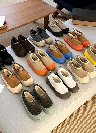 Неймовірні трендові угги з резиновою підошвою з лого ugg 12-14 робочих днів