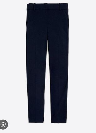 Брюки синие классические прямые базовые j.crew cameron 4 36 s