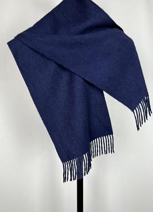 Pure cashmere чудовий темно синій кашеміровий шарфик