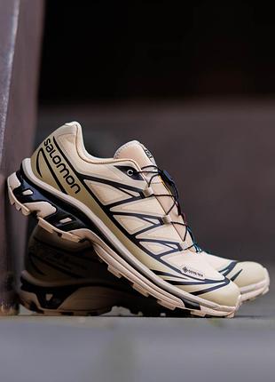Мужские кроссовки salomon s lab xt-6 gore-tex safari black