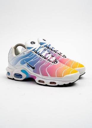 Кроссовки nike air max plus женские мультицветные белые размер 39