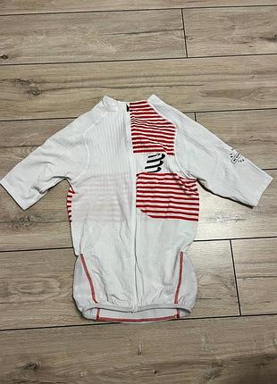 Мужская компрессионная футболка для триатлона и бега compressport triathlon postural размер м джерси