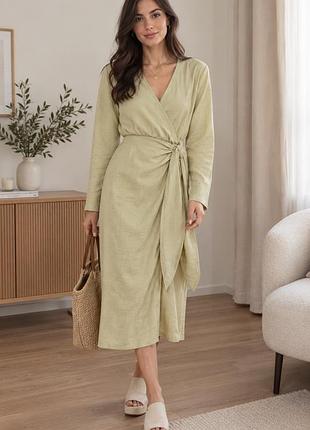 Сукня міді на запах h&m р.xs
