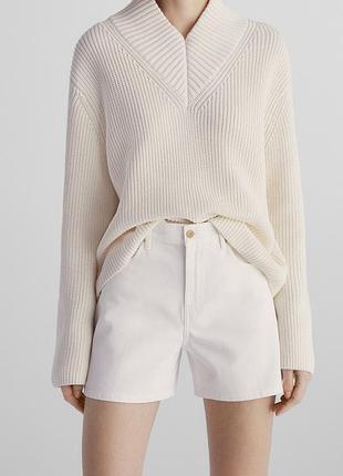Бавовняний светр massimo dutti джемпер 100% бавовна