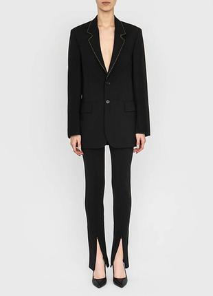 Женский пиджак msgm blazer monopetto black.