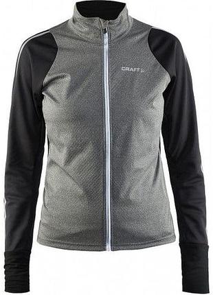 Жіноча куртка craft belle jacket сіра, чорна розмір l