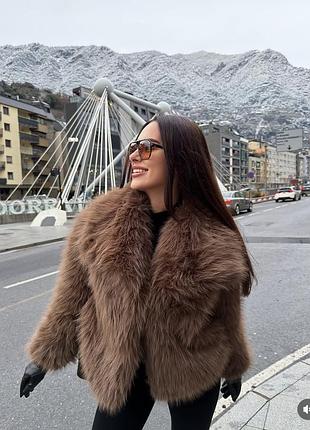Шуба шубка зимова штучные хутро zara m, l