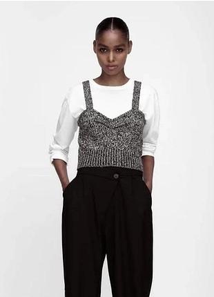 В'язаний топ zara 2