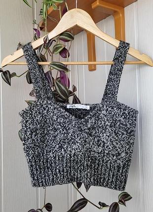 В'язаний топ zara 6