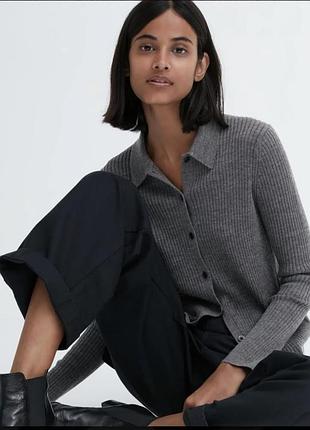 Стильный кардиган из мериносовой шерсти uniqlo