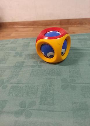 Дитяча розвивальна іграшка шар з дзвіночком tolo toys,