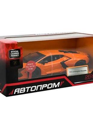 Машина автопром 1:32 lamborghini revuelto (оранжевая)