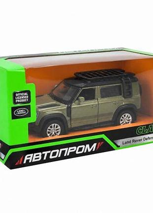 Машинка металлическая "автопром. land rover defender 110" (болотный)