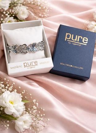 Стильний магнітний браслет pure by coppercraft гематит