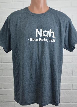Футболка чоловіча nah. rosa parks 1955 (l) gildan