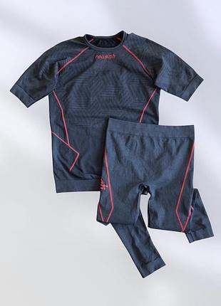 Термобілизна reusch made in italy футболка/штани спортивні/спортивна