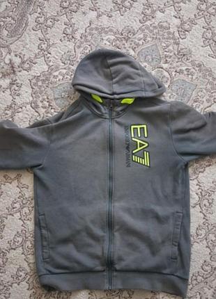 Чоловіча олімпійка ea7 emporio armani, сіра, розмір s