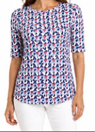Жіноча футболка m&s collection з геометричним принтом uk 8 / eur 36 (s)