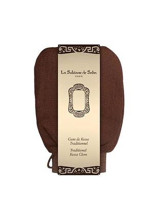Мочалка-рукавичка la sultane de saba kessa glove коричнева