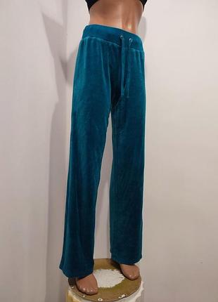 Женские велюровые брюки new york &amp; company клеш, по сборке xs (идет на m-l)