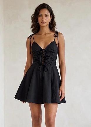 Коротка жіноча сукня zara чорна розмір xs