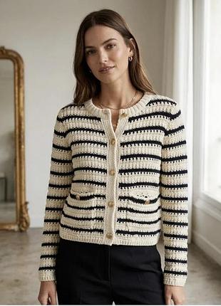 Кардиган zara, розмір l, бавовна