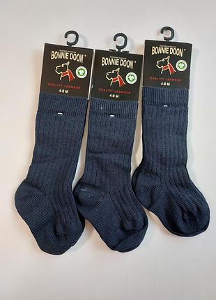 Набір 3 пари брендові гольфи підколінки bonnie doon на 4-8м