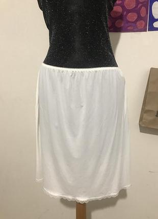 M&s 🕊біла нижня спідниця (підспідничник) m&s молочно біла