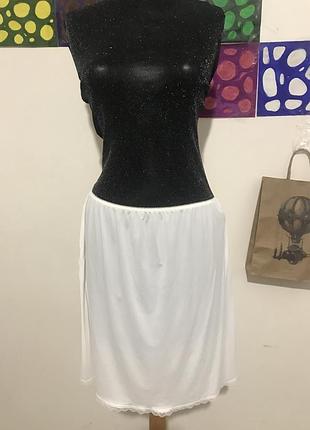 M&s 🕊біла нижня спідниця (підспідничник) m&s молочно біла 4