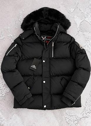 Куртка moose knuckles  пух з натуральним лисячим хутром
