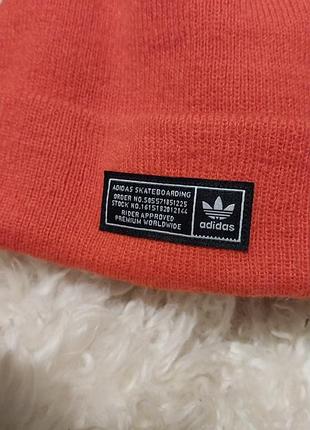 Шапка біні adidas skateboarding демісезонна коралова