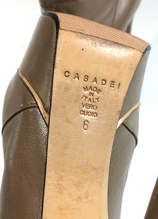 Кожаные ботильоны casadei оригинал 7