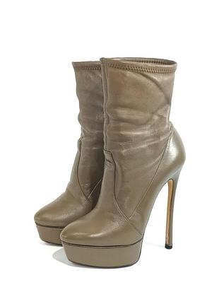 Кожаные ботильоны casadei оригинал 2