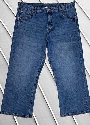 Жіночі джинси bonmarche 4xl 5xl eu48 eu50 uk20 uk22 ua54 ua56 блакитні wide leg широкі стрейч високої посадки базові еластичні штани денім