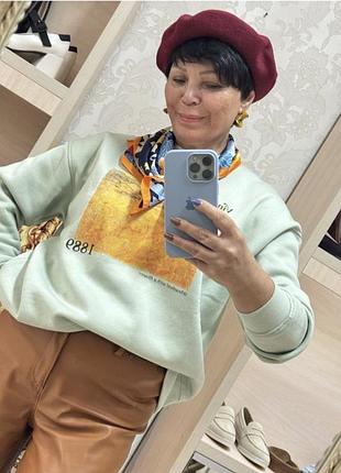 Берет бордо вовна щільна 4