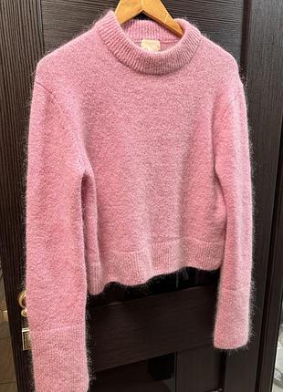 Жіночий светр h&m рожевий з ангори