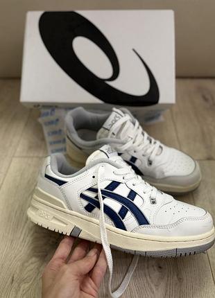 Чоловічі шкіряні кросівки  asics ex89 у кольорі white / grand shark, розмір 43-43,5 (27,5см )