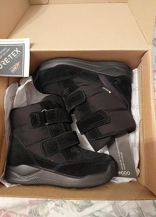 : зимові термо-черевики ecco urban mini i high gtx, р. 25 (стан нового!!!)
