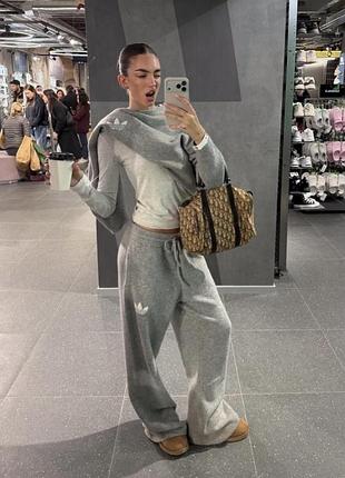 Теплый трендовый костюм adidas оригинал